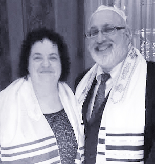 Steve Stuhlbarg, shown with Temple Beth Sholom Rabbi Haviva Horvitz, served as the Middletown congregation's High Holy Days cantorial soloist for 30 years