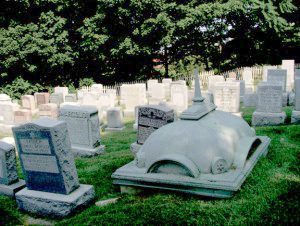 An older section of Beth Abraham Cemetery